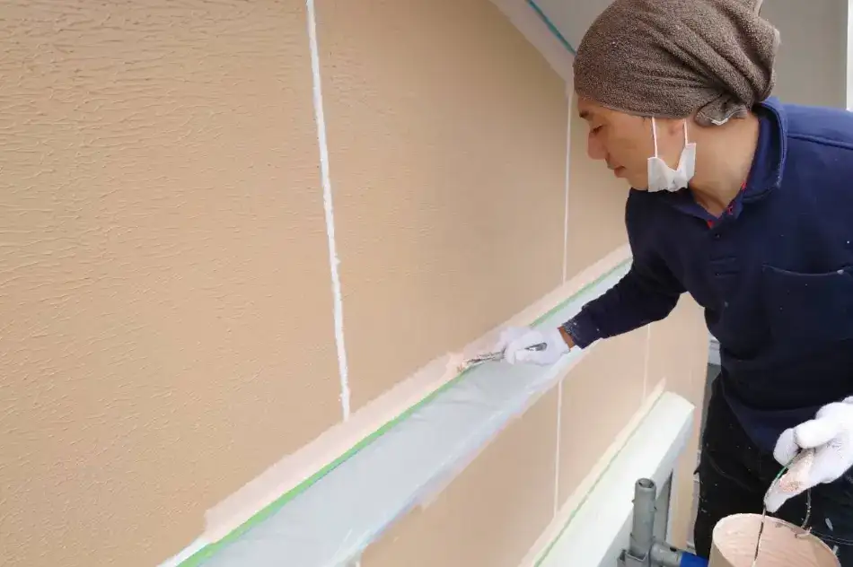 一般家屋外壁塗装、コーキング施工(大牟田市)